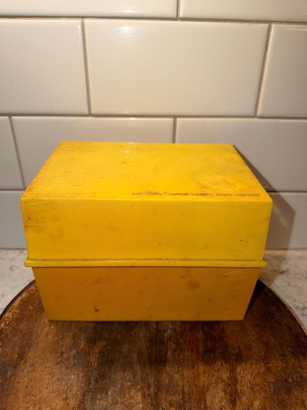 Betty Crocker Yellow Recipe Box